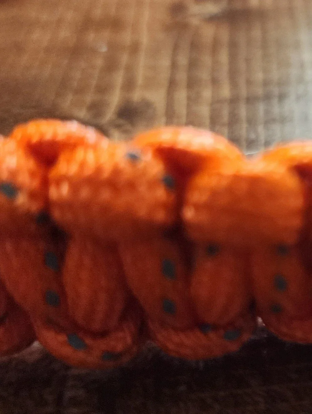 Handmade Paracord Slip Dog Collar - Bright Orange- Reflexive